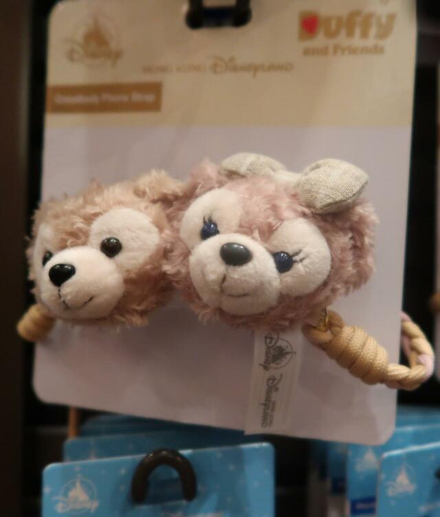 香港ディズニーランドグッズ　スマホ本体に挟むタイプのストラップ(219HKD)