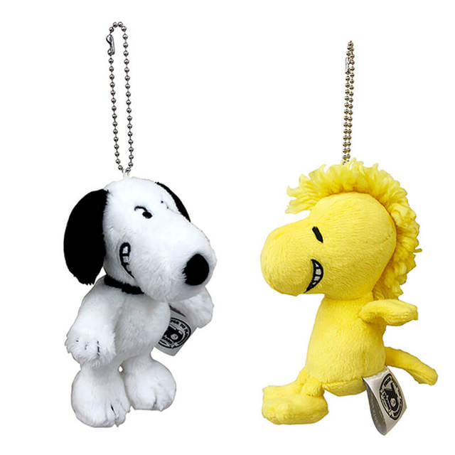キーチェーンマスコット（高さ約13cm、スヌーピー・ウッドストック　お一人様各1個限り）各税込1,980円