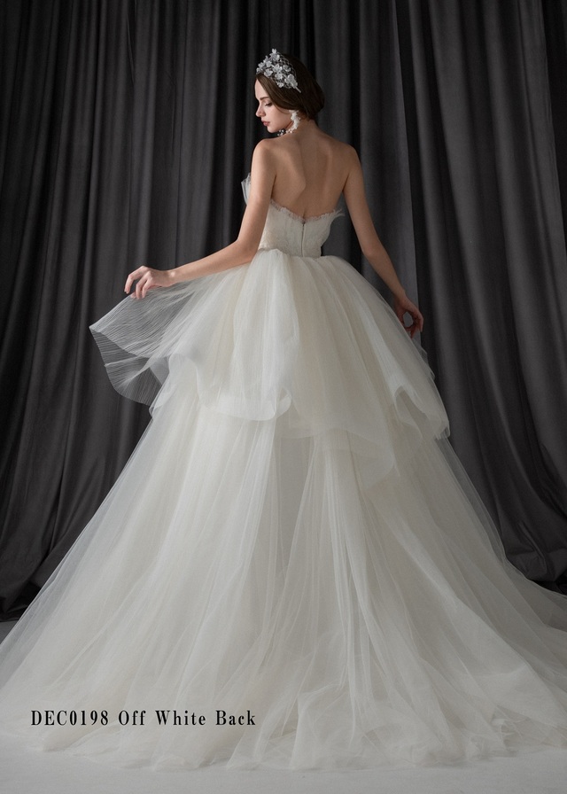 「Clef a décor-クレアデコール」新作ウェディングドレス　DEC0198_Offwhite