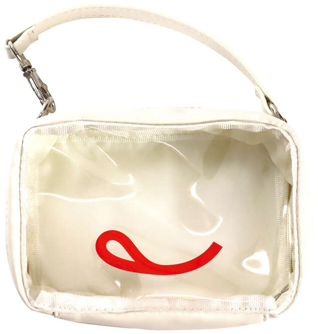 「横型おでかけクリアポーチ（スマイルマーク）」＜税込1,200円＞【「いっしょに！Smile Switch！遠征！スマイルスイッチ部！」が札幌に上陸】