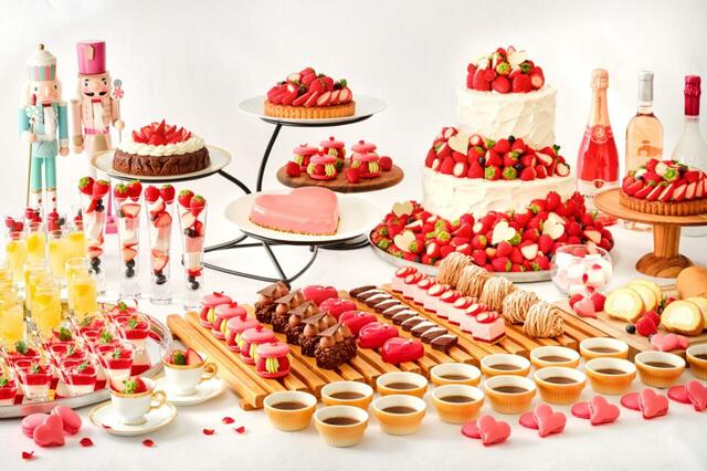 「バレンタインスイーツブッフェ」<期間:2026年2月14日(土)・15日(日)>【【2日間限定】苺×チョコレートが主役の“バレンタイン限定スイーツブッフェ”が「ホテルアソシア高山リゾート」で開催されます!】