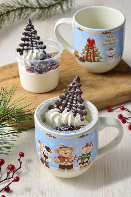 2015ダッフィーのクリスマス「Very Merry Snowtime」チーズムース スーベニアカップ付き 880円 販売店舗:ケープコッド・クックオフ