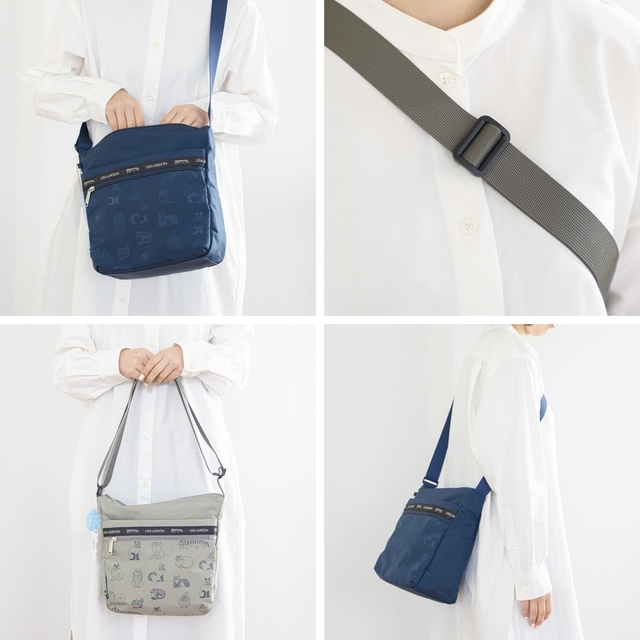 ショルダーバッグは斜め掛け、肩掛け、手持ちができます
