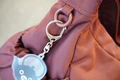 キーリング付きでバッグに個性を表現できる