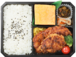 夢創鶏チキンカツと塚だま出し巻きのお弁当