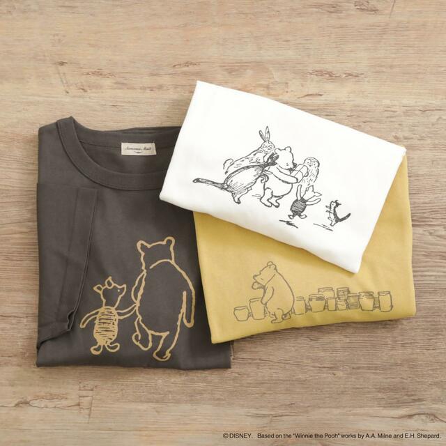 プリントアソートTシャツ ￥3,190｜Samansa Mos2（サマンサ モスモス）ディズニーコレクション「くまのプーさん」