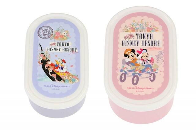 シール容器セット 1,800円｜東京ディズニーリゾート「花咲き誇るパークを満喫するミッキーたちが描かれたグッズ」｜販売店舗：東京ディズニーランド「ホームストア」、東京ディズニーシー「ヴィラ・ドナルド・ホームショップ」｜発売日：2024年4月25日（木）