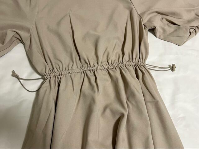 【Honeys ドロスト使いワンピース】家庭用洗濯機でも洗えます。実際に洗ってみると…