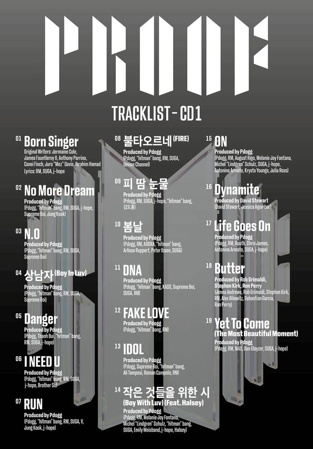 BTS『Proof』Disc1 トラックリスト