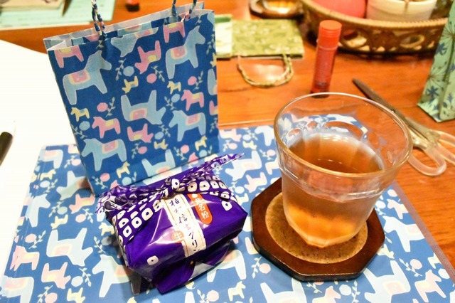 完成したら「信玄プリン」を味わう