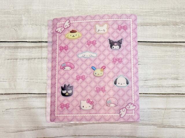 【サンリオキャラクターズ当りくじ】「21．ファイルホルダー／ピンク」裏表紙も表紙同様かわいいデザイン♪