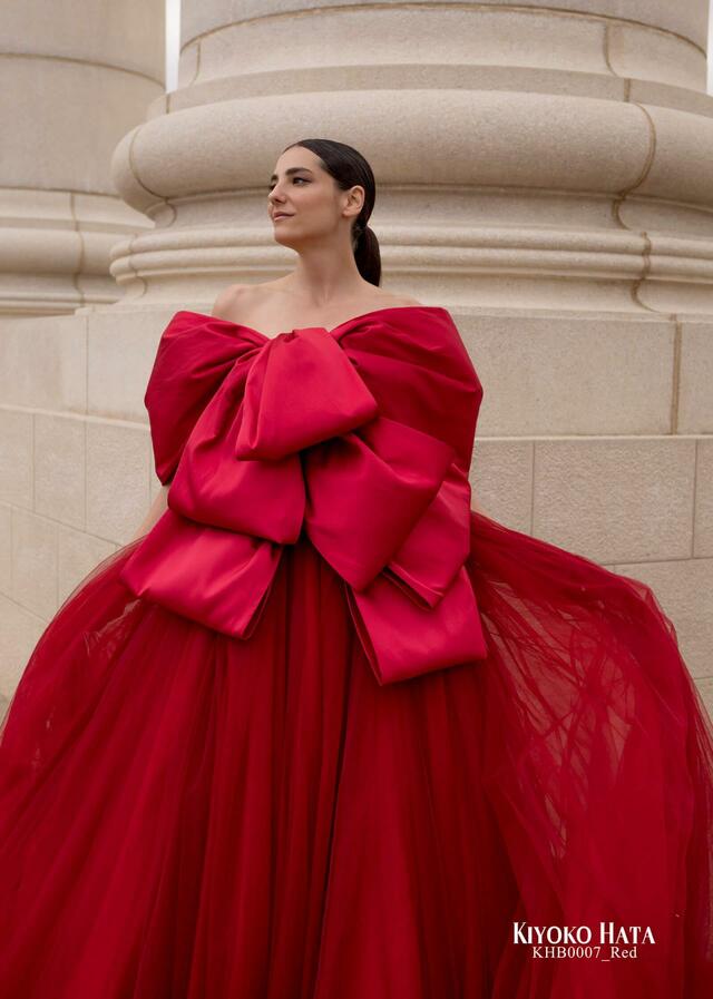 「KIYOKO HATA」新作ウェディングドレス KHB0007_Red