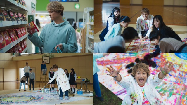 「キットカット」の新TVCMは香取慎吾さんがCMでのアート制作を初披露