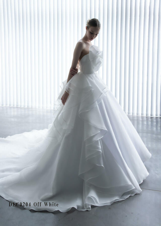 「Clef a decor-クレアデコール」新作ウェディングドレス DEC0204_Offwhite