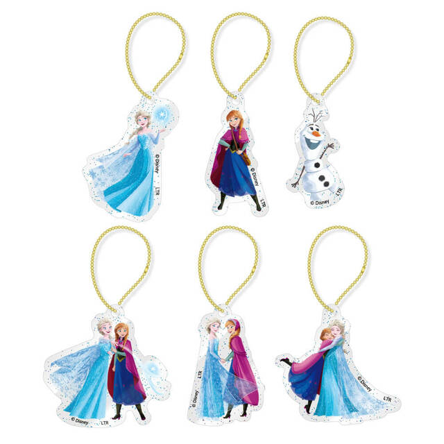 アクリルキーホルダー（ランダム6種）825円｜『アナと雪の女王』OH MY CAFE