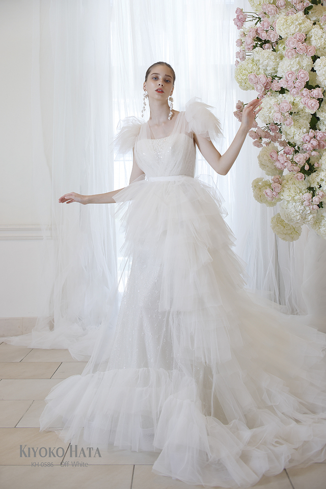 KIYOKO HATA（キヨコハタ）新作ウェディングドレス　KH-0586_OffWhite
