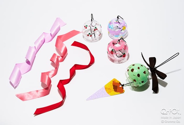 【Q-pot. アイスクリーム風鈴】アート体験ワークショップで大好評だった「アイスクリーム風鈴」