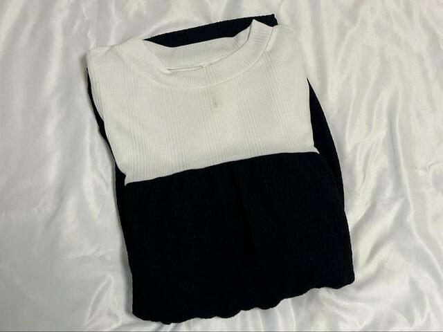 【HK WORKS LONDON ワンピース】異素材ドッキングがトレンドライク!