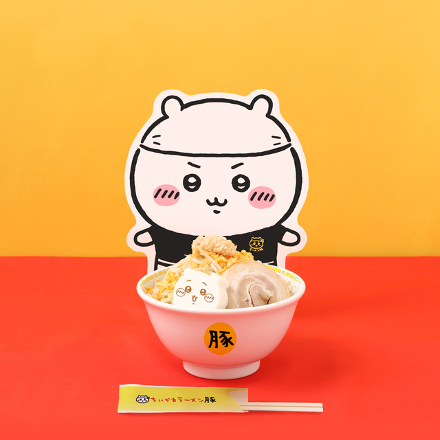 「ラーメン豚ミニ」<¥1,540税込>【「ちいかわラーメン 豚」が名古屋PARCOに期間限定オープン】