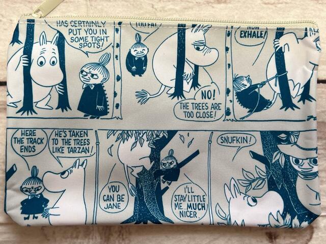 ムーミンとリトルミイ、スナフキンが登場するコミック柄がかわいい!