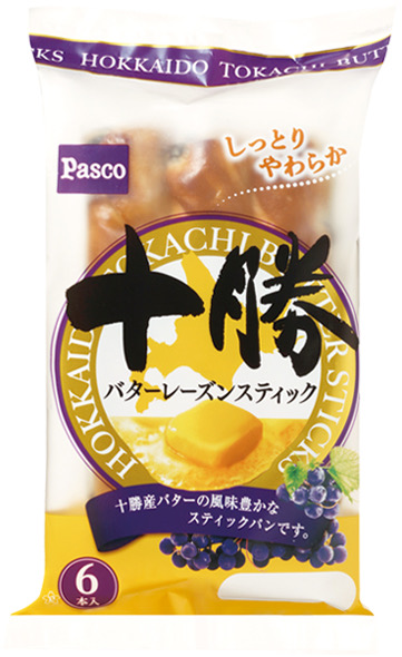 【Pasco人気菓子パン・総菜パンランキング 7位】「十勝バターレーズンスティック　6本入」オープン価格