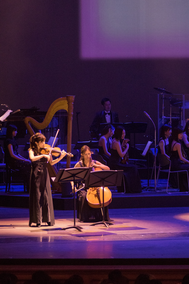 バレンタイン・ナイト 2016 ゲストメッセージ 「Love is Wonderful」 バイオリン:中島知恵 チェロ:佐藤麻衣子 撮影:YOSHI