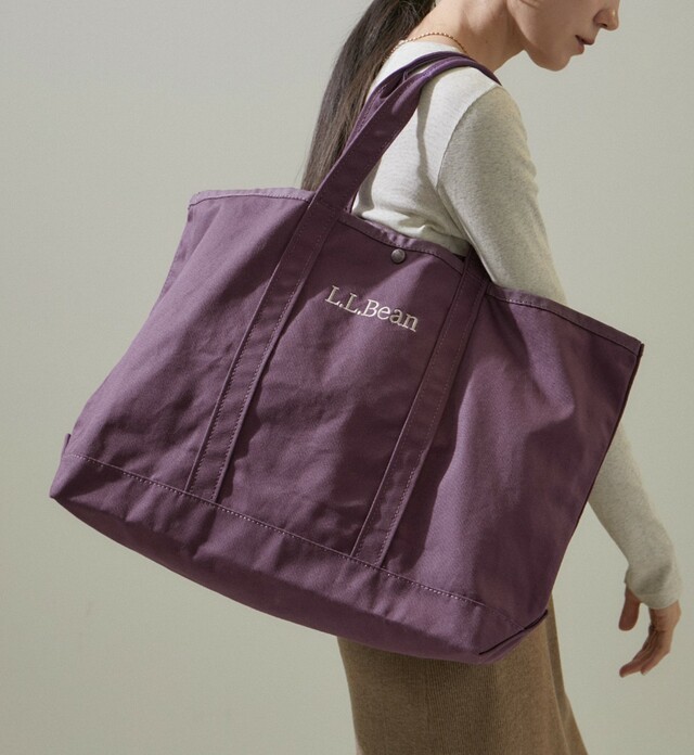 【L.L.Bean × SALON adam et rope】グローサリー・トート：6,050円（税込）56パープル（amethyst purple）