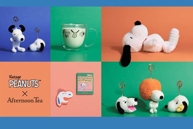 【レア・タグ付き未開封品】アフタヌーンティー ス ヌーピーコラボぬいぐるみギブス Afternoon Tea×スヌーピー新作】トートやポーチなどファン待望の