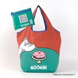 【ムーミン×紀ノ国屋】「ムーミンコンパクト」1,980円(約タテ31cm/ヨコ44cm/マチ20cm)/ムーミンの表情が特徴的なアート柄を北欧テイストの色合いで。
