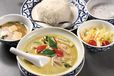 池袋のカレーの名店8／タイレストラン メコン　Bセット、鶏肉のグリーンカレー　810円