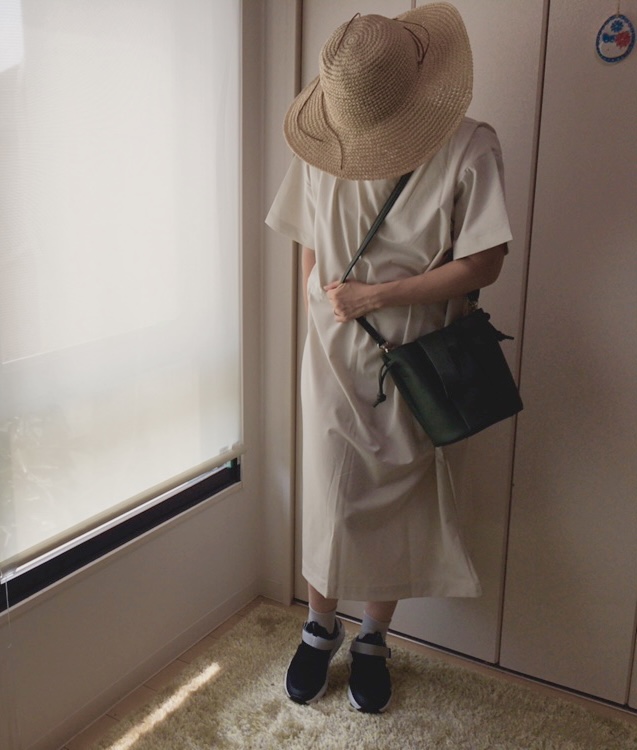 【ワークマン レディースハイストレッチUVリラックスワンピース】UVカット機能付き