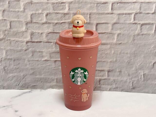 リユーザブルカップにベアリスタキャップを装着。可愛すぎる〜！