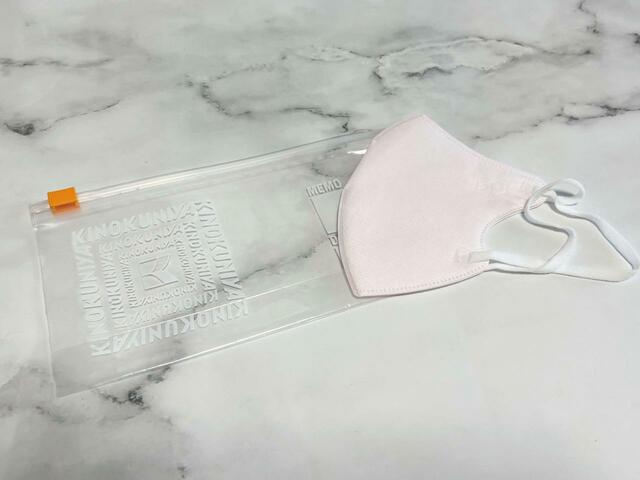 【紀ノ国屋 スライドジッパーバッグ Mサイズ】立体型マスクを入れるのにぴったり