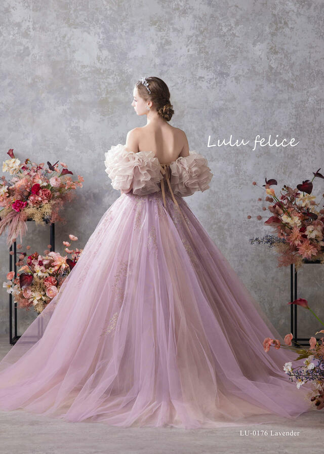 【クラウディア】「Lulu felice(ルル・フェリーチェ)」新作ウェディングドレス|LU-0176_Lavender