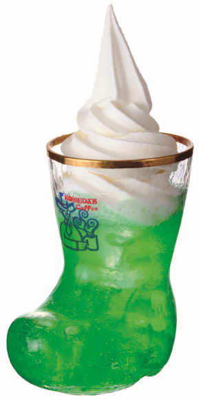 【コメダ珈琲店のメニュー売上ランキング 9位】「クリームソーダ」560～800円（税込）