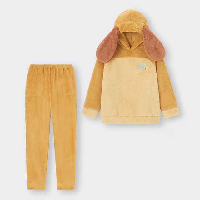 マシュマロフィールフーディセット(長袖) 3,490円｜GUディズニー「わんわん物語」コレクション