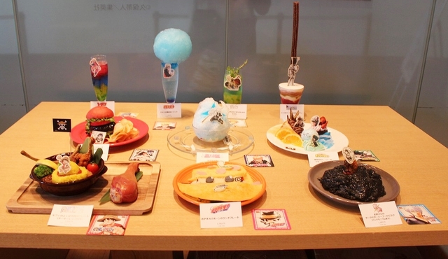 「JUMP 50th anniversary cafe」のために用意された全10メニューの数々