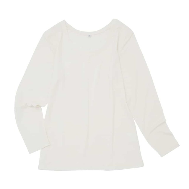 ワークマン×ファンケル保湿成分配合肌着/Rich Moist Veil 8分袖クルーネックT 1,500円(税込)