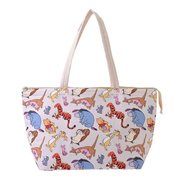 プー&フレンズ 保冷バッグ 折りたたみ式 総柄 Cool Tote 2,800円