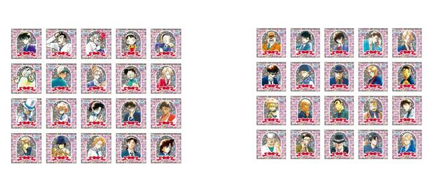 「ラメステッカーA/ラメステッカーB」＜価格：605円（税込）＞【【名探偵コナン】「喫茶ポアロ」のハムサンドや“事件に使われたあのメニュー”も！？「名探偵コナン 連載30周年記念カフェ」6都市で開催】