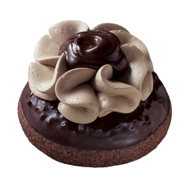 「ショコラ ノワール」＜価格：テイクアウト：345円/イートイン：352円＞【【ミスド×ピエール マルコリーニ】特別なオールドファッションなどラグジュアリーなドーナツが全5種類登場！「misdo meets PIERRE MARCOLINI」発売】