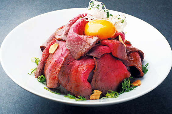 わぎゅうや 尼崎本店　特選国産牛ローストビーフ丼