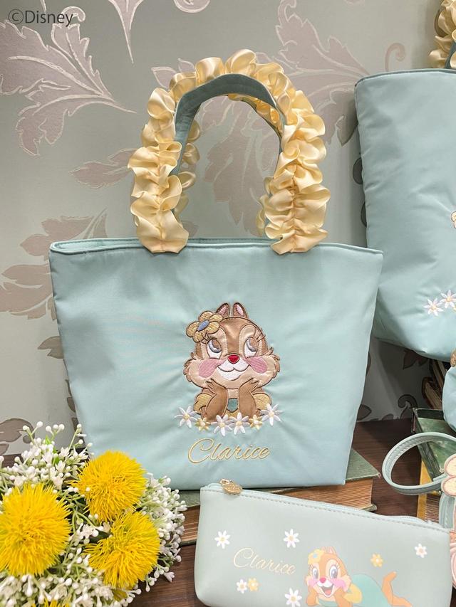 【Maison de FLEUR×ディズニー】クラリスシリーズ／黄色いフリルが可愛いトートバッグ