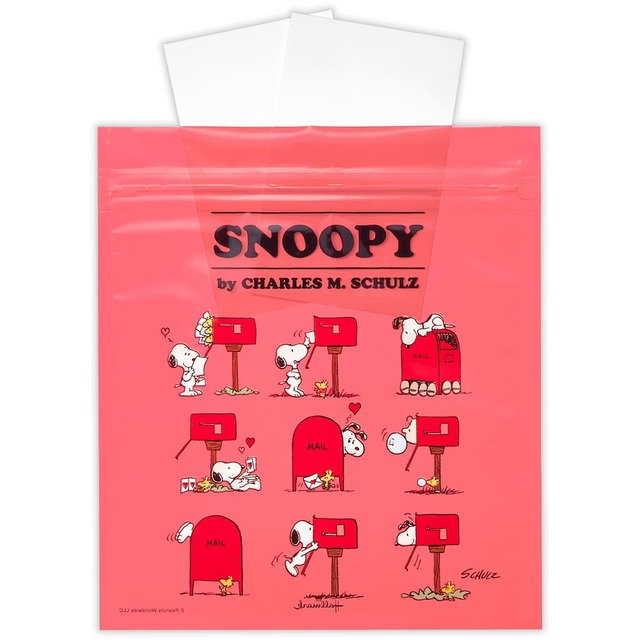 【PEANUTS】お菓子や衛生用品、ケーブル類などの整理に役立つ大きめサイズのジッパーバッグ