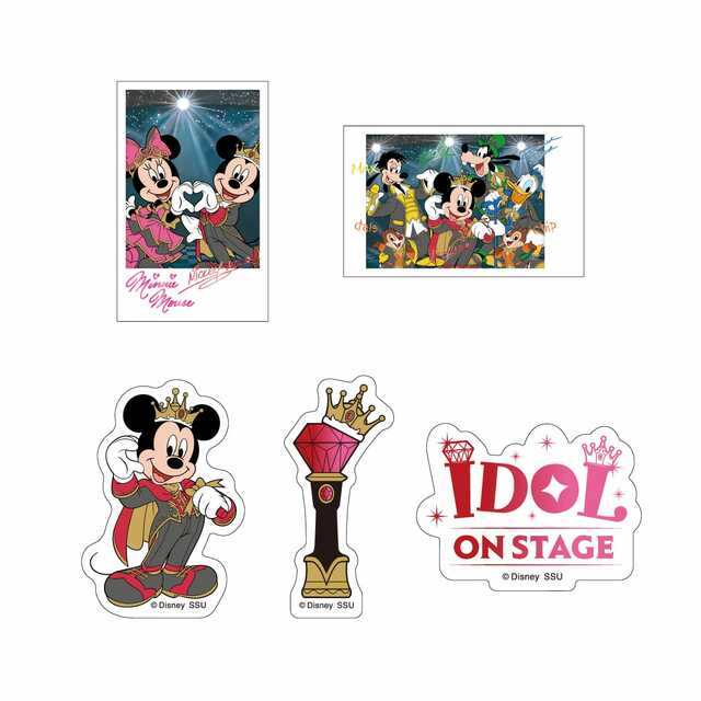 I賞 キャラサイン入りカード&ステッカーセット｜Happyくじ「Disney IDOL ON STAGE」