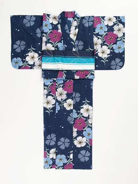 浴衣（ru×嵐山よしむら）、帯（エフデ）