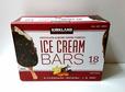 【カークランドシグネチャー　ICE CREAM BARS　1.65L（91.6ml×18本）　1588円】1本約90円というコスパの高さが魅力のひとつ