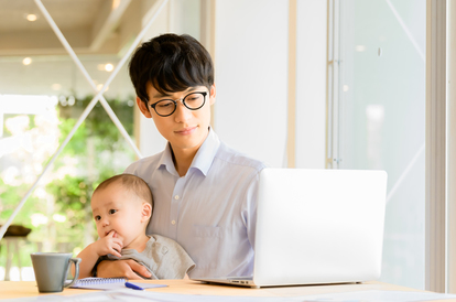 子連れ出勤のパパが語る メリットと課題 インタビュー 1 2 ハピママ