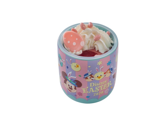 ラズベリームース＆オレンジゼリー、 スーベニアカップ付き 800円｜マンマ・ビスコッティーズ・ベーカリー｜東京ディズニーシー「ディズニー・イースター」2020スペシャルメニュー