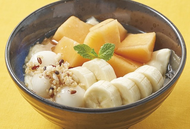 北海道産赤肉メロンの自家製豆花